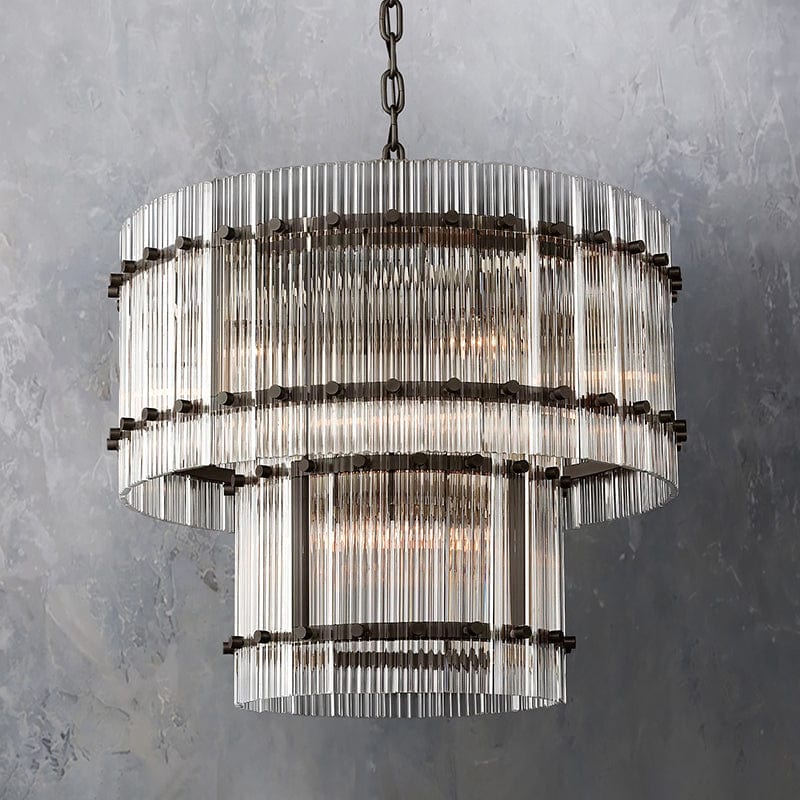 San Marcon 2 - Tier Round Chandelier 22" by Franing - Chandelier,SHOP ALL,glass chandelier