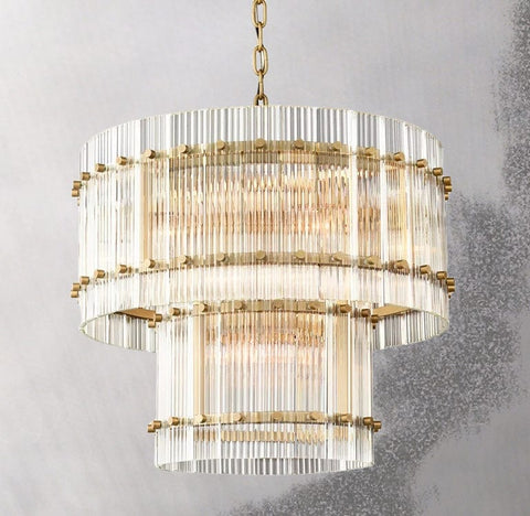 San Marcon 2 - Tier Round Chandelier 22" by Franing - Chandelier,SHOP ALL,glass chandelier