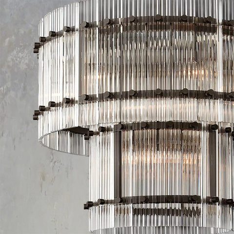 San Marcon 2 - Tier Round Chandelier 22" by Franing - Chandelier,SHOP ALL,glass chandelier