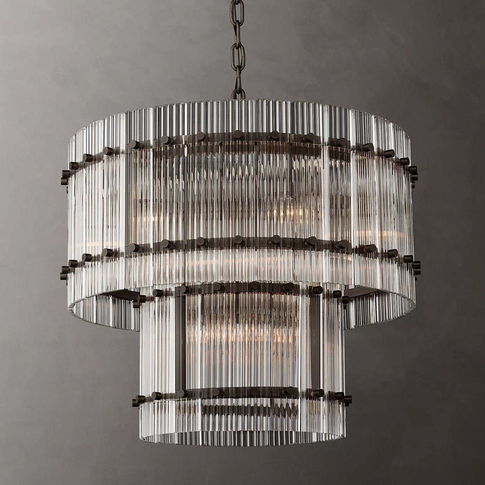 San Marcon 2 - Tier Round Chandelier 22" by Franing - Chandelier,SHOP ALL,glass chandelier