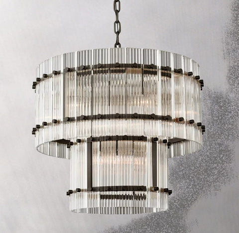 San Marcon 2 - Tier Round Chandelier 22" by Franing - Chandelier,SHOP ALL,glass chandelier