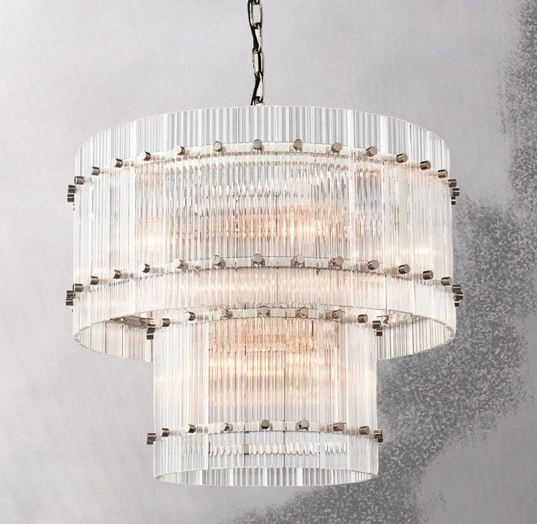 San Marcon 2 - Tier Round Chandelier 22" by Franing - Chandelier,SHOP ALL,glass chandelier