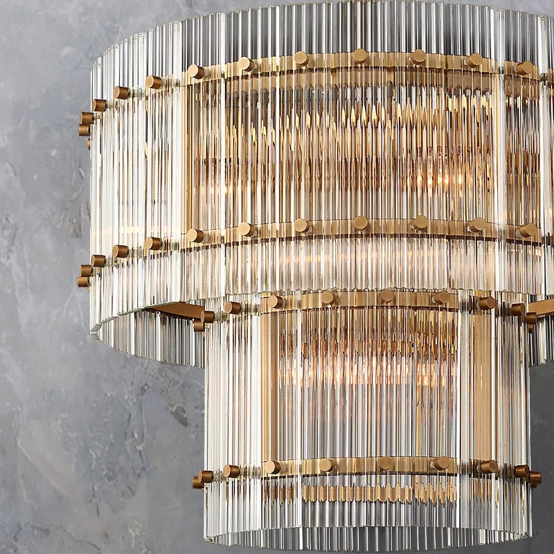 San Marcon 2 - Tier Round Chandelier 22" by Franing - Chandelier,SHOP ALL,glass chandelier