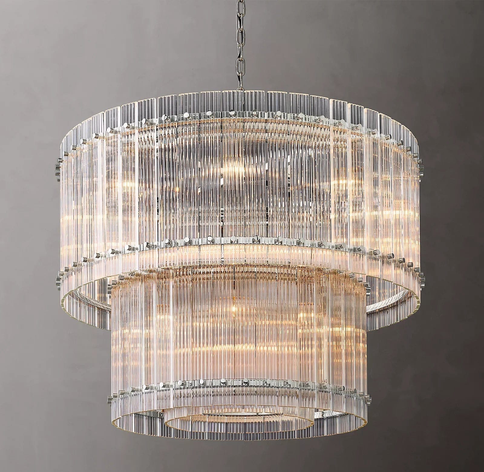 San Marcon 2 - Tier Round Chandelier 37" by Franing - Chandelier,SHOP ALL,glass chandelier