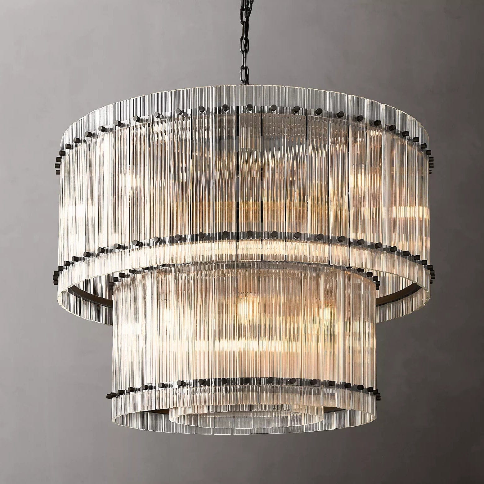 San Marcon 2 - Tier Round Chandelier 37" by Franing - Chandelier,SHOP ALL,glass chandelier