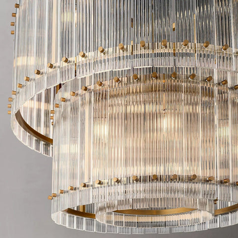 San Marcon 2 - Tier Round Chandelier 37" by Franing - Chandelier,SHOP ALL,glass chandelier