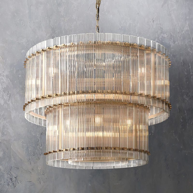 San Marcon 2 - Tier Round Chandelier 37" by Franing - Chandelier,SHOP ALL,glass chandelier