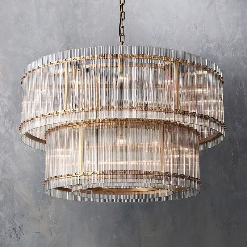 San Marcon 2 - Tier Round Chandelier 48" by Franing - Chandelier,SHOP ALL,glass chandelier