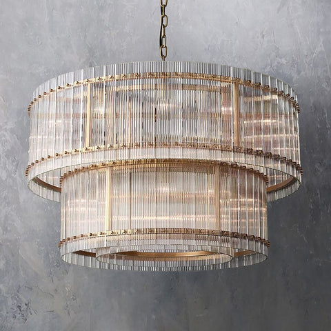 San Marcon 2 - Tier Round Chandelier 48" by Franing - Chandelier,SHOP ALL,glass chandelier