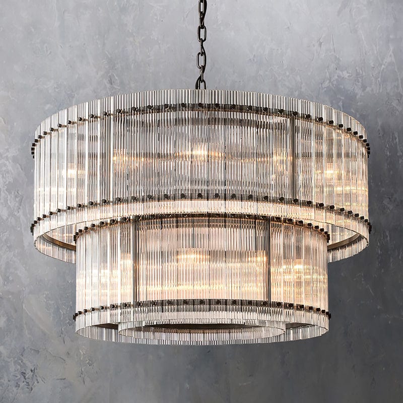 San Marcon 2 - Tier Round Chandelier 48" by Franing - Chandelier,SHOP ALL,glass chandelier
