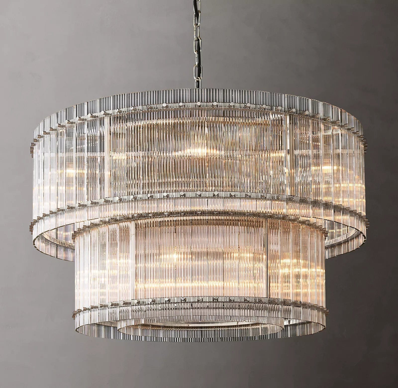 San Marcon 2 - Tier Round Chandelier 48" by Franing - Chandelier,SHOP ALL,glass chandelier