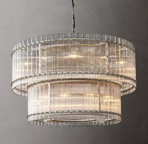 San Marcon 2 - Tier Round Chandelier 48" by Franing - Chandelier,SHOP ALL,glass chandelier