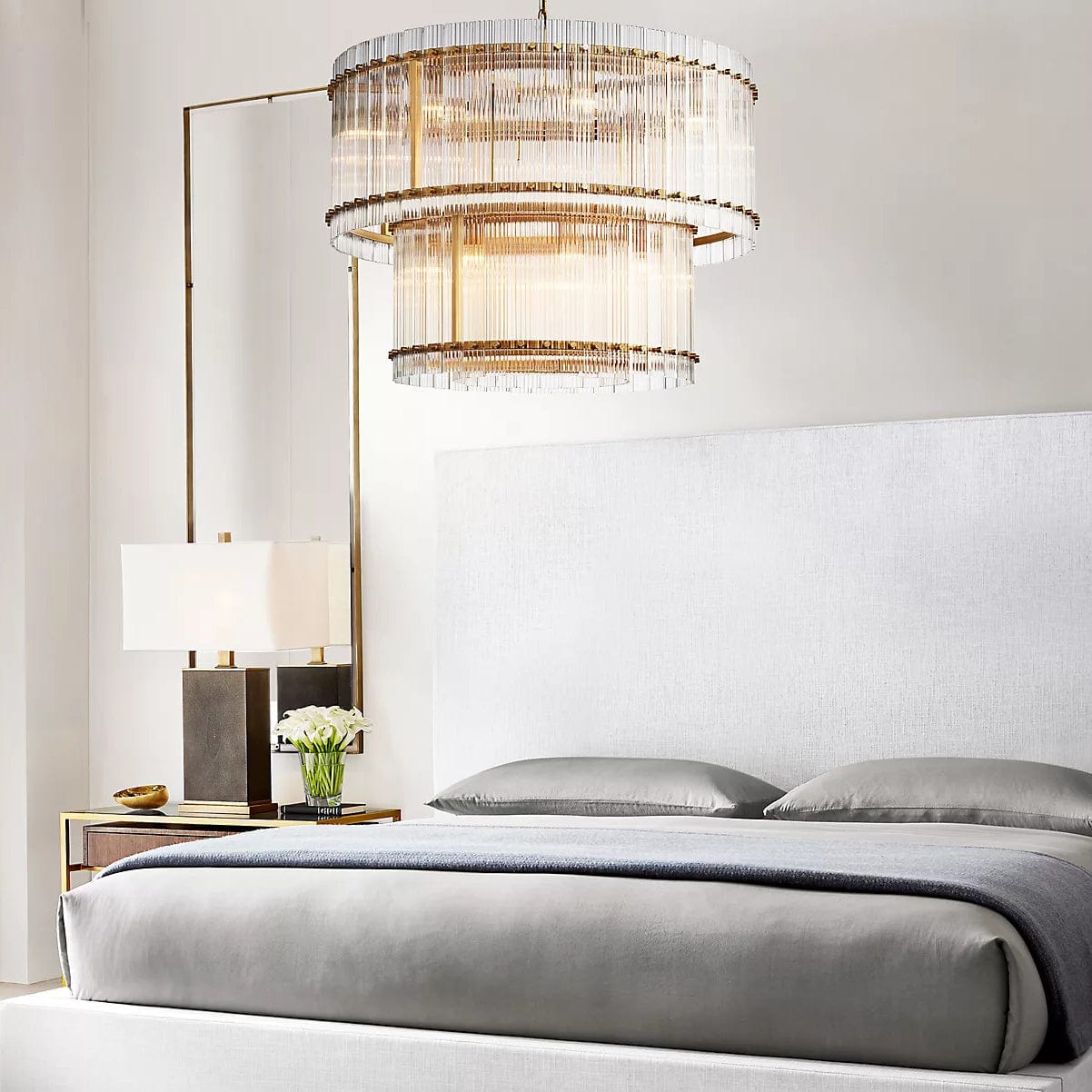 San Marcon 2 - Tier Round Chandelier 48" by Franing - Chandelier,SHOP ALL,glass chandelier
