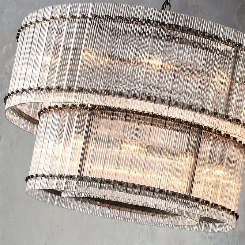 San Marcon 2 - Tier Round Chandelier 48" by Franing - Chandelier,SHOP ALL,glass chandelier