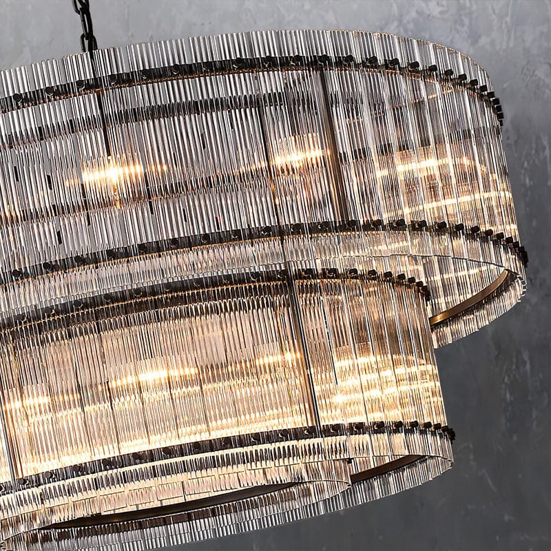 San Marcon 2 - Tier Round Chandelier 60" by Franing - Chandelier,SHOP ALL,glass chandelier