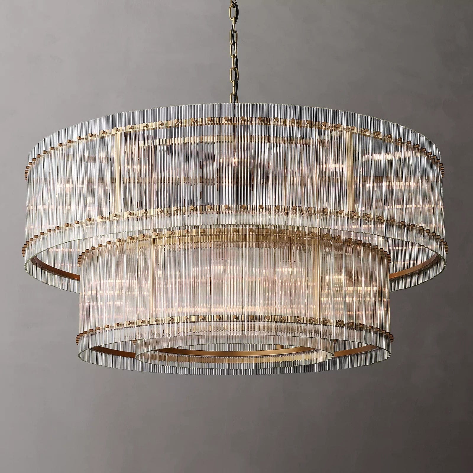San Marcon 2 - Tier Round Chandelier 60" by Franing - Chandelier,SHOP ALL,glass chandelier