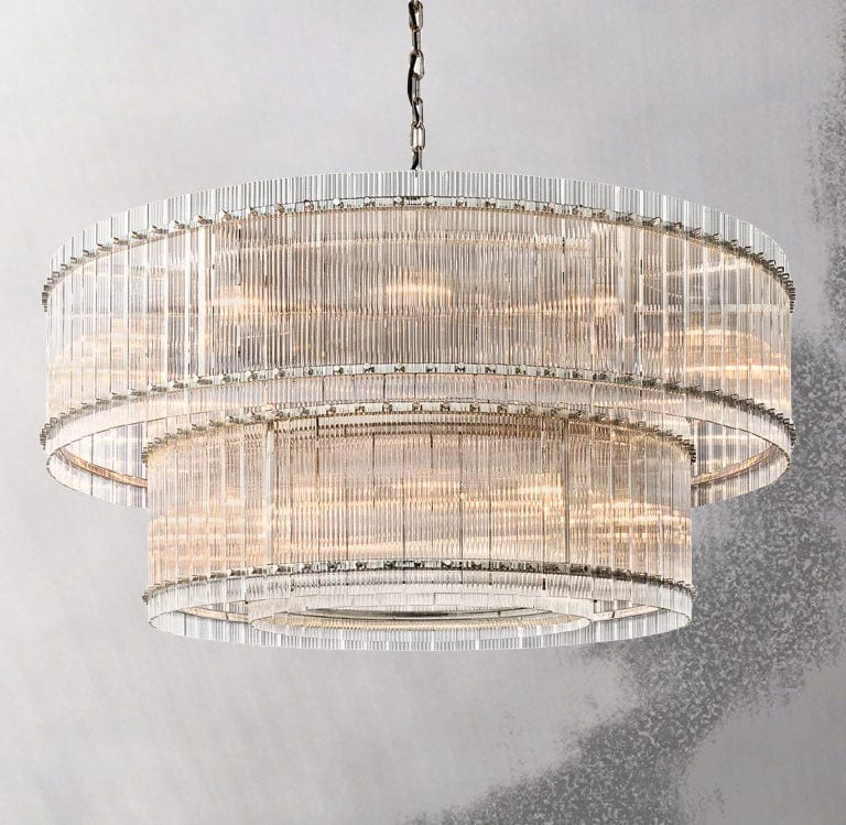 San Marcon 2 - Tier Round Chandelier 60" by Franing - Chandelier,SHOP ALL,glass chandelier