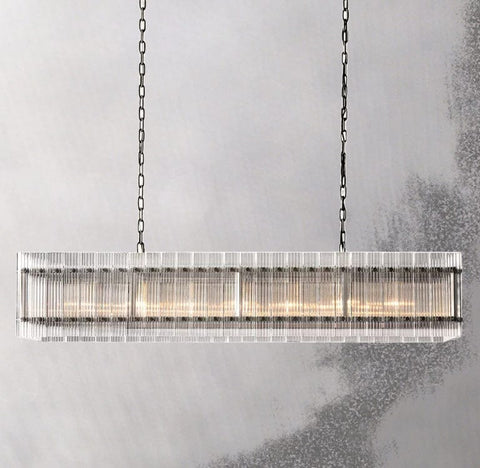 San Marcon Rectangle Chandelier 54" by Franing - Chandelier,SHOP ALL,glass chandelier