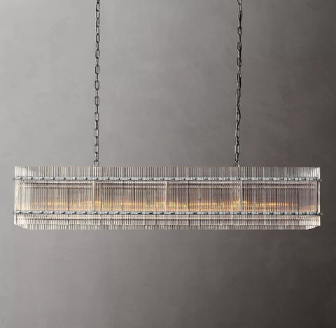 San Marcon Rectangle Chandelier 54" by Franing - Chandelier,SHOP ALL,glass chandelier