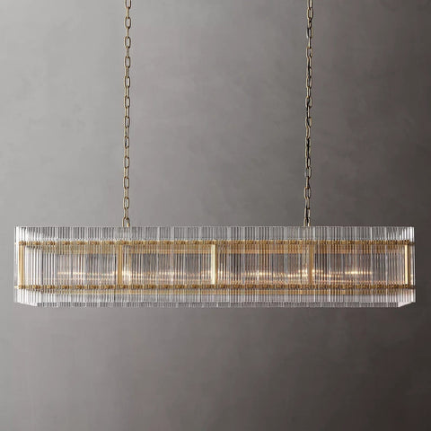 San Marcon Rectangle Chandelier 54" by Franing - Chandelier,SHOP ALL,glass chandelier