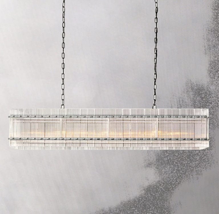 San Marcon Rectangle Chandelier 54" by Franing - Chandelier,SHOP ALL,glass chandelier