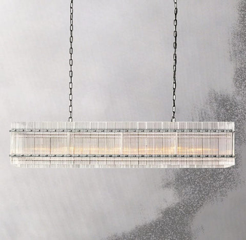 San Marcon Rectangle Chandelier 54" by Franing - Chandelier,SHOP ALL,glass chandelier