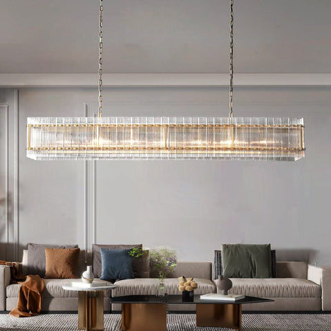 San Marcon Rectangle Chandelier 72" by Franing - Chandelier,SHOP ALL,glass chandelier
