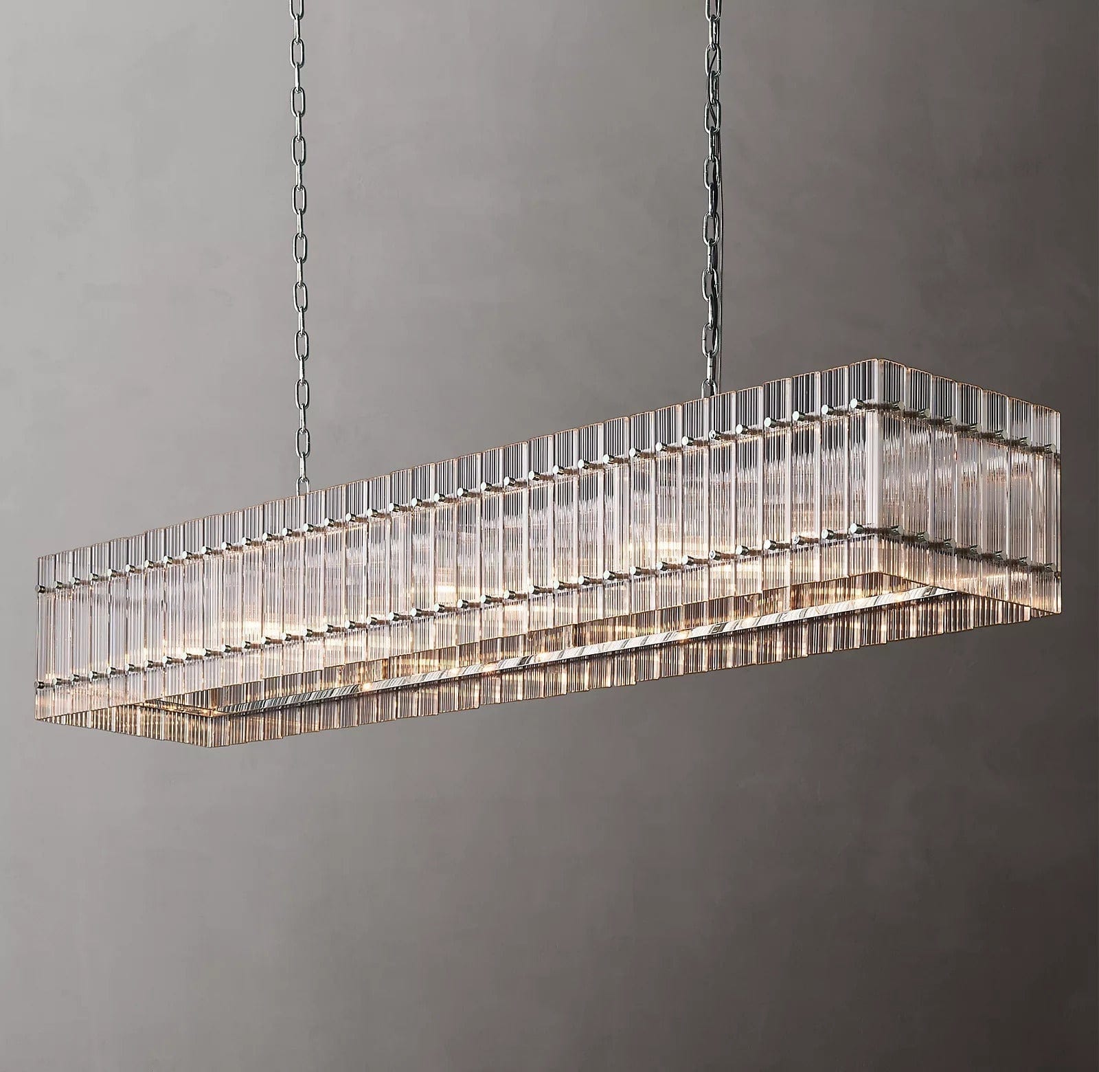San Marcon Rectangle Chandelier 72" by Franing - Chandelier,SHOP ALL,glass chandelier