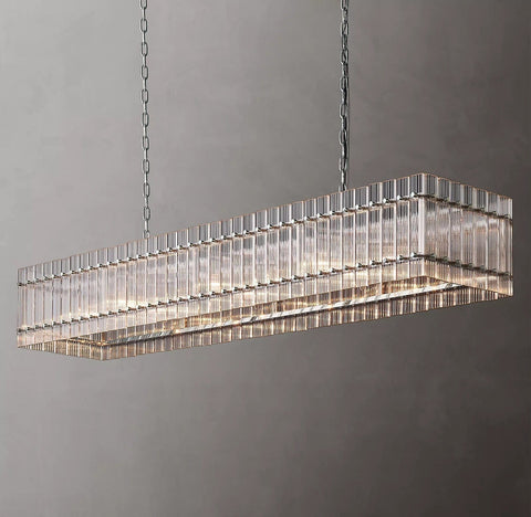 San Marcon Rectangle Chandelier 72" by Franing - Chandelier,SHOP ALL,glass chandelier