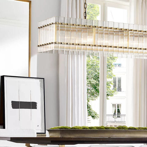 San Marcon Rectangle Chandelier 72" by Franing - Chandelier,SHOP ALL,glass chandelier