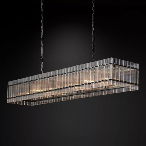 San Marcon Rectangle Chandelier 72" by Franing - Chandelier,SHOP ALL,glass chandelier
