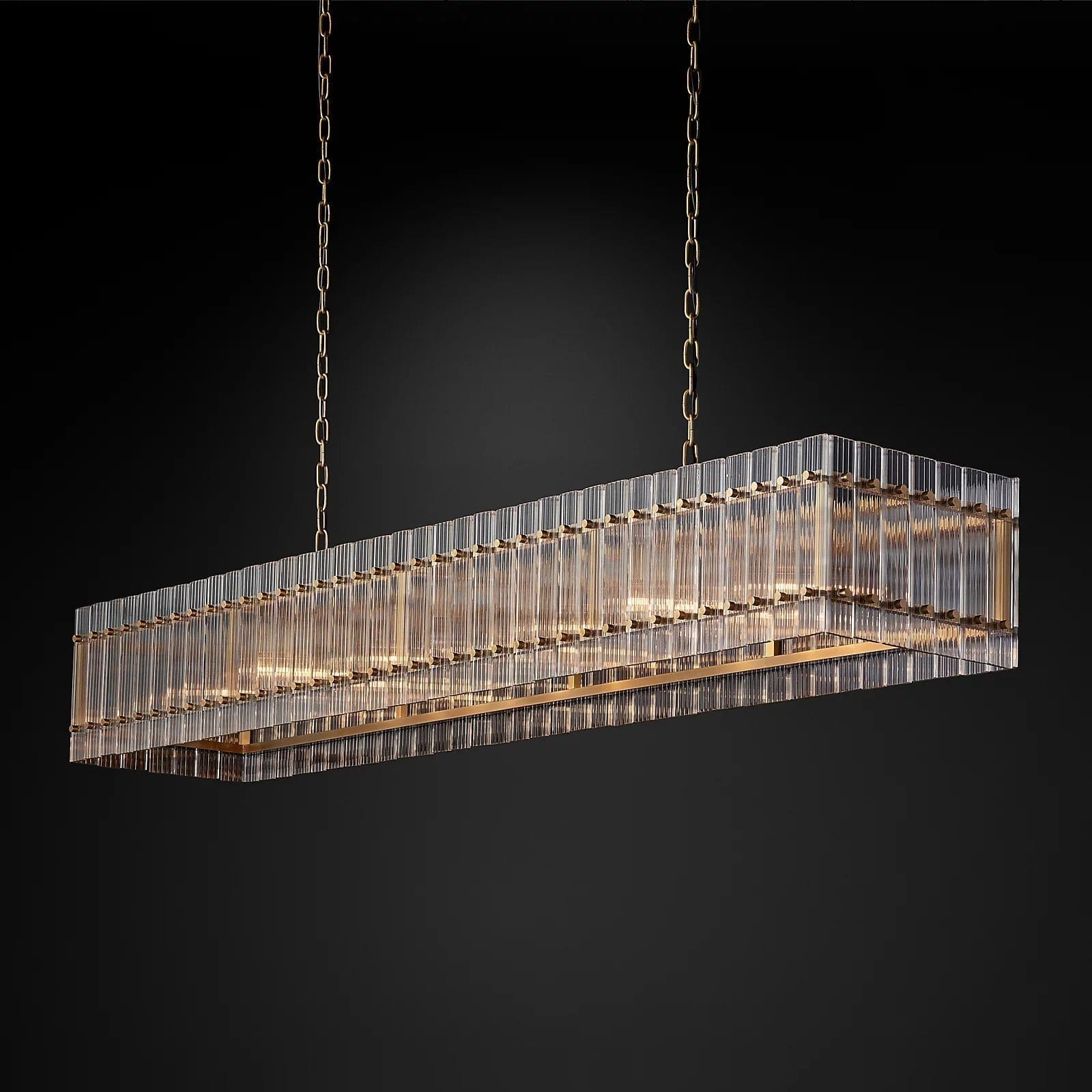 San Marcon Rectangle Chandelier 72" by Franing - Chandelier,SHOP ALL,glass chandelier
