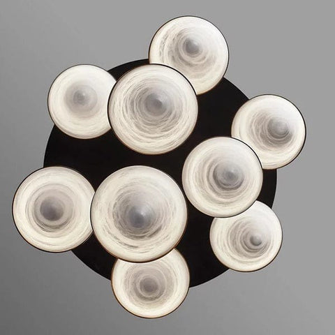 Serena Alabaster Contemporary Alabaster Cone Chandelier by Franing - SHOP ALL,pendant,Alabaster