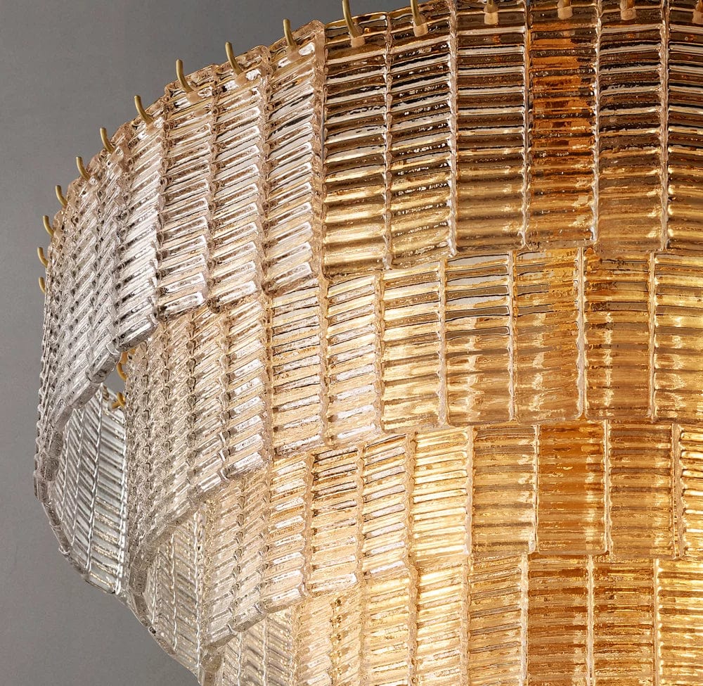 Siren CLEAR ROUND GLASS CHANDELIER 41" 36'' by Franing - Chandelier,SHOP ALL,glass chandelier