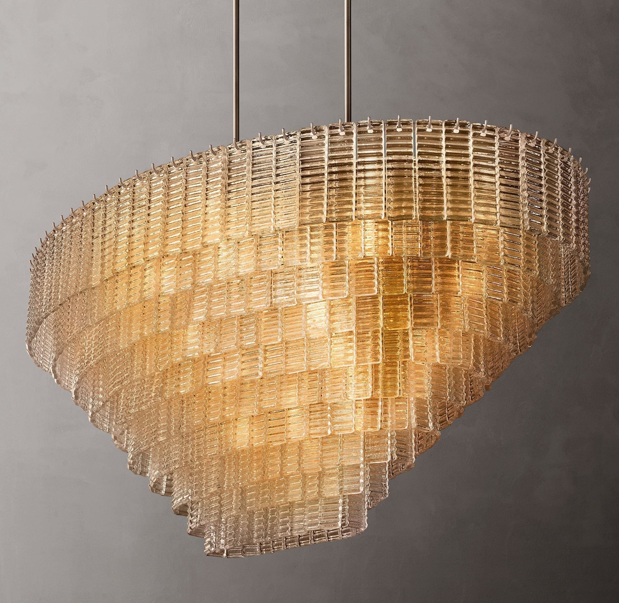 Siren Glass OVAL Chandelier 65" by Franing - Chandelier,SHOP ALL,glass chandelier