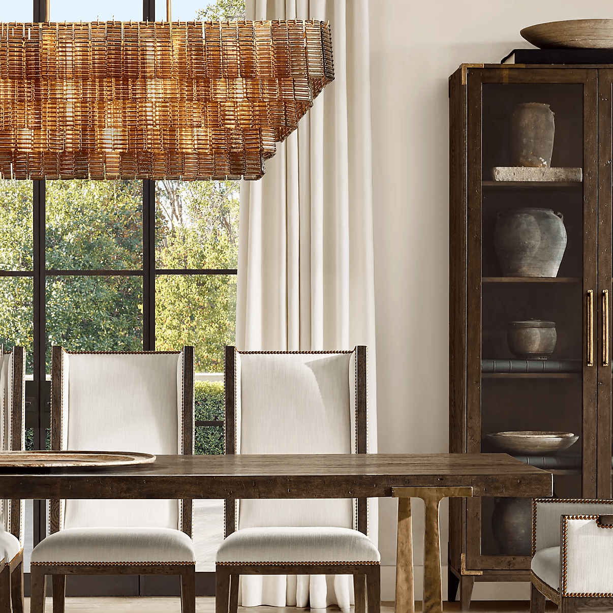 Siren Glass Rectangular Chandelier 77" by Franing - Chandelier,SHOP ALL,glass chandelier