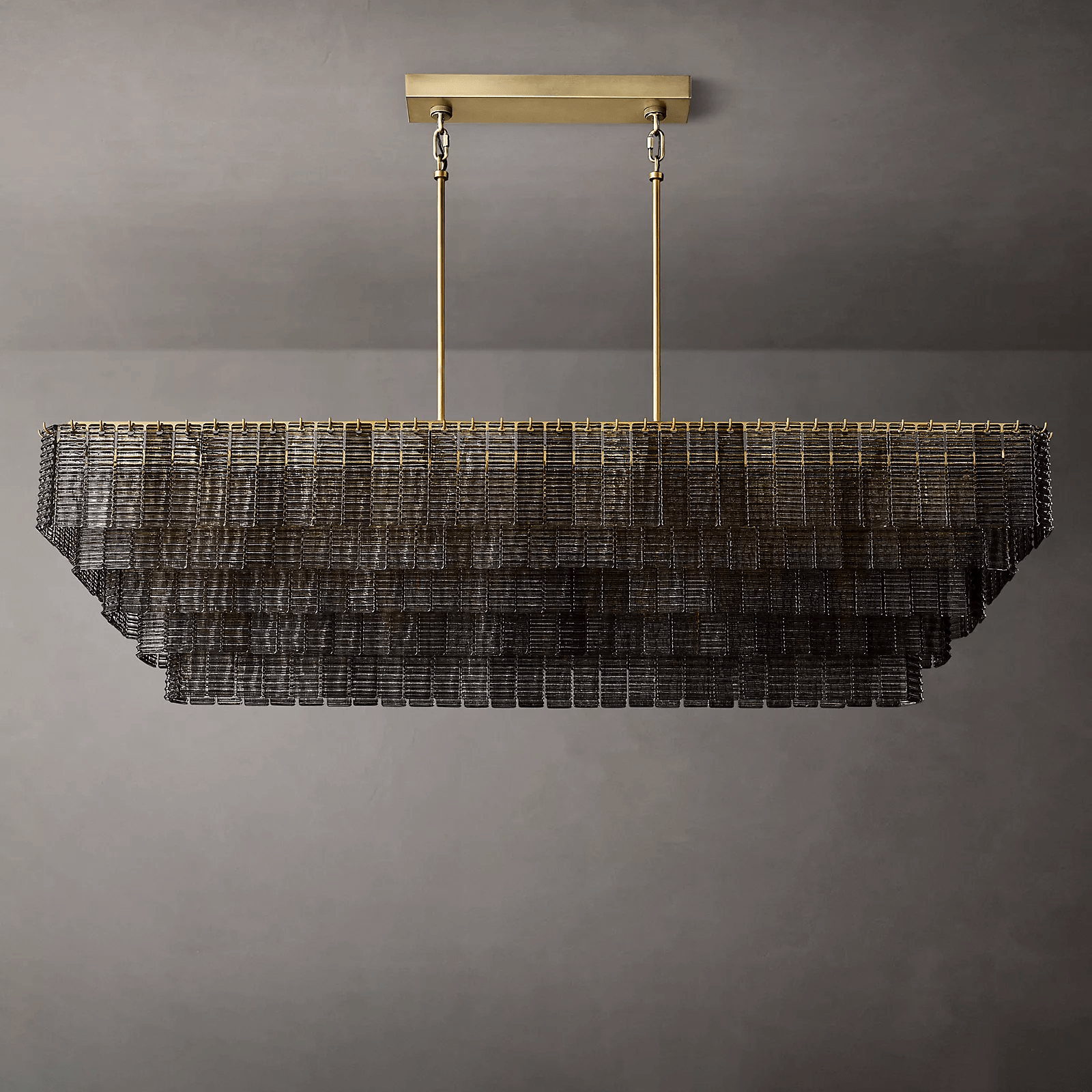 Siren Glass Rectangular Chandelier 77" by Franing - Chandelier,SHOP ALL,glass chandelier
