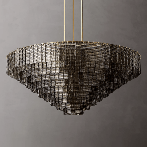 Siren Glass Round Chandelier 65" by Franing - Chandelier,SHOP ALL,glass chandelier