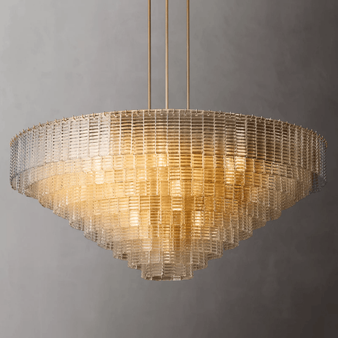 Siren Glass Round Chandelier 65" by Franing - Chandelier,SHOP ALL,glass chandelier