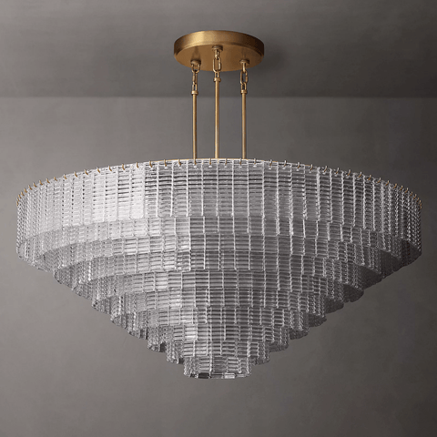 Siren Glass Round Chandelier 65" by Franing - Chandelier,SHOP ALL,glass chandelier