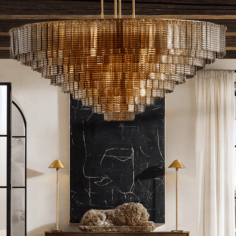 Siren Glass Round Chandelier 65" by Franing - Chandelier,SHOP ALL,glass chandelier