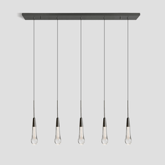 Soltaire Linear Chandelier 22'' 35''W by Franing - SHOP ALL,crystal chandelier,Ceiling,Island counter/dining room
