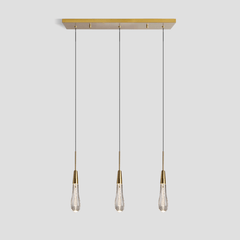 Soltaire Linear Chandelier 22'' 35''W by Franing - SHOP ALL,crystal chandelier,Ceiling,Island counter/dining room