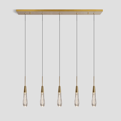 Soltaire Linear Chandelier 22'' 35''W by Franing - SHOP ALL,crystal chandelier,Ceiling,Island counter/dining room