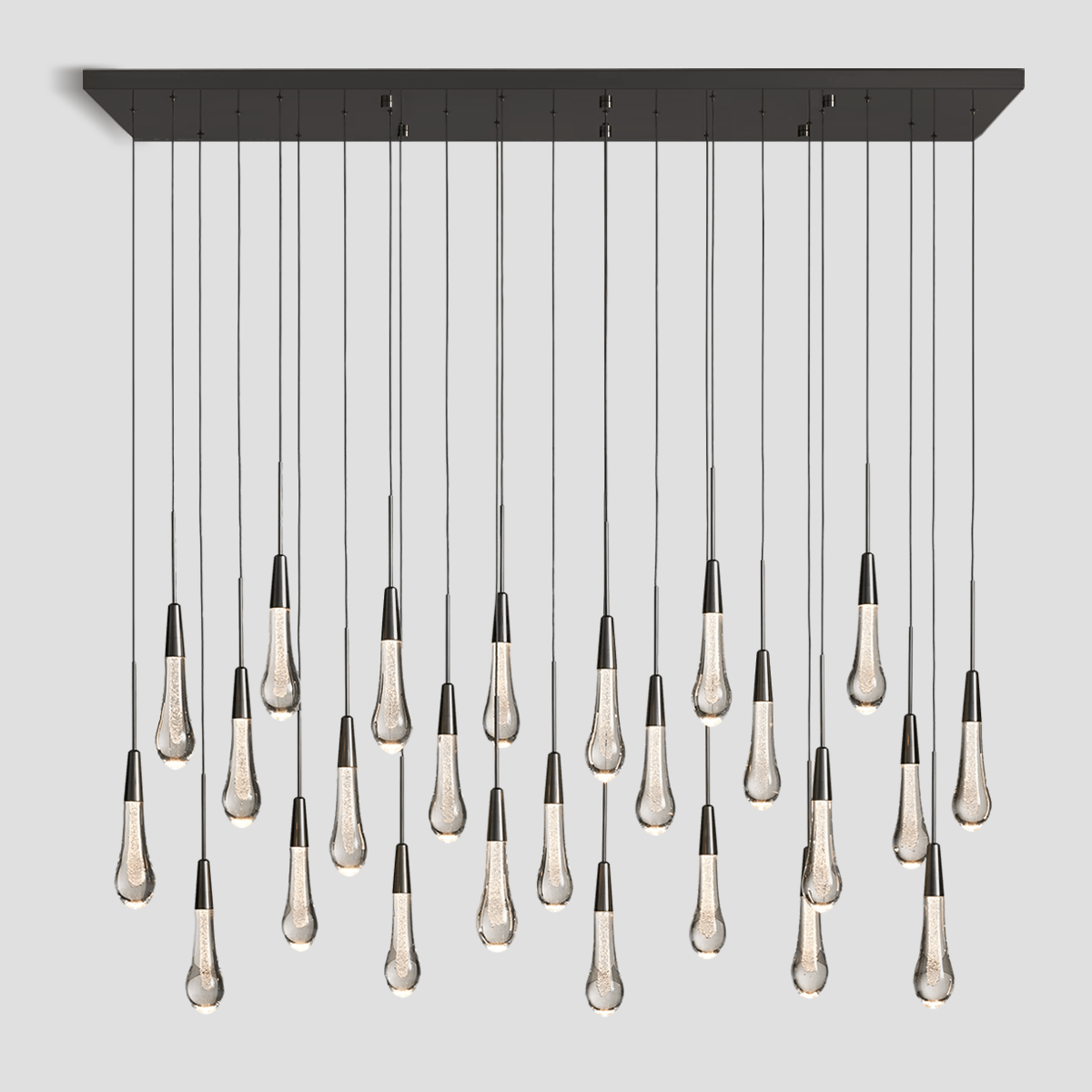 Soltaire Linear Chandelier 37'' 50'' 70'' 87"W 120"W by Franing - SHOP ALL,crystal chandelier,Ceiling,Island counter/dining room