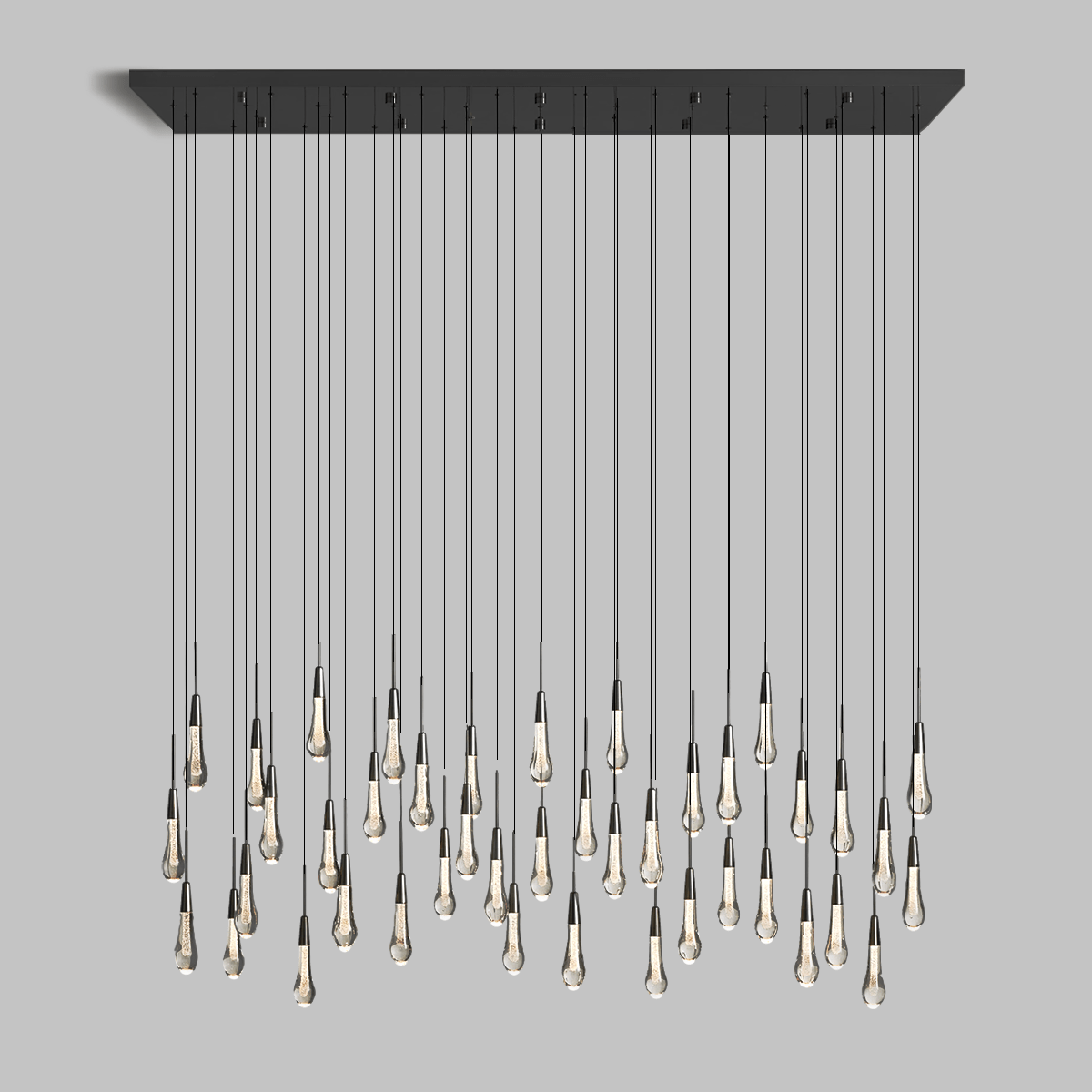 Soltaire Linear Chandelier 37'' 50'' 70'' 87"W 120"W by Franing - SHOP ALL,crystal chandelier,Ceiling,Island counter/dining room