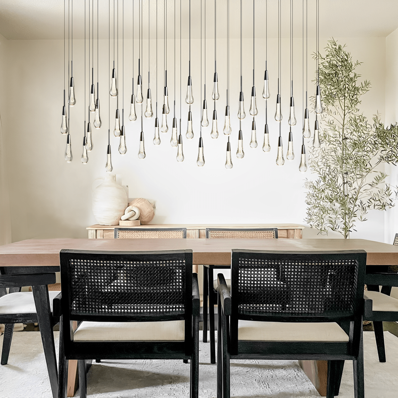 Soltaire Linear Chandelier 37'' 50'' 70'' 87"W 120"W by Franing - SHOP ALL,crystal chandelier,Ceiling,Island counter/dining room