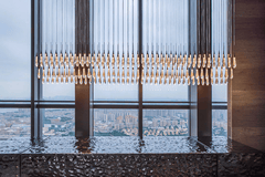 Soltaire Linear Chandelier 37'' 50'' 70'' 87"W 120"W by Franing - SHOP ALL,crystal chandelier,Ceiling,Island counter/dining room