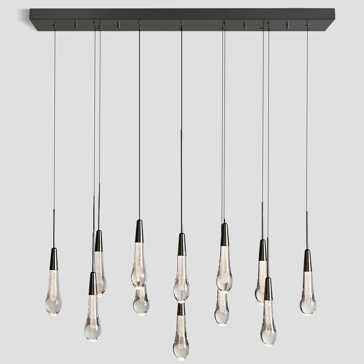 Soltaire Linear Chandelier 37'' 50'' 70'' 87"W 120"W by Franing - SHOP ALL,crystal chandelier,Ceiling,Island counter/dining room