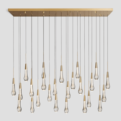Soltaire Linear Chandelier 37'' 50'' 70'' 87"W 120"W by Franing - SHOP ALL,crystal chandelier,Ceiling,Island counter/dining room